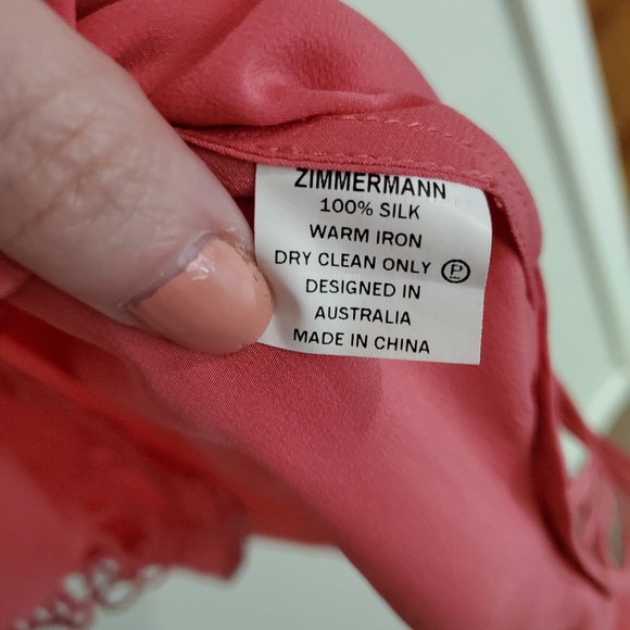 NWOT Zimmermann Strapless Silk Mini Dress - Picture 9 of 9
